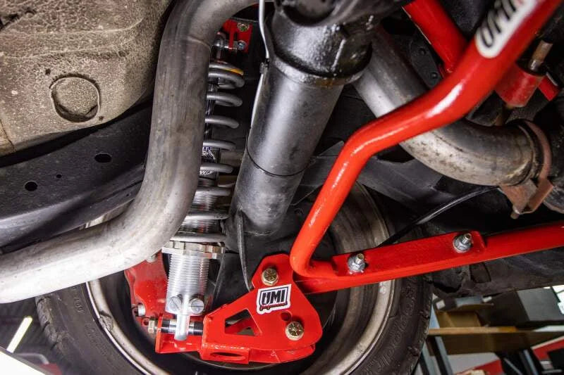 UMI Performance 64-72 GM A-Body Rear Coilover Kit Control Arm Relocation Bolt In - Back View