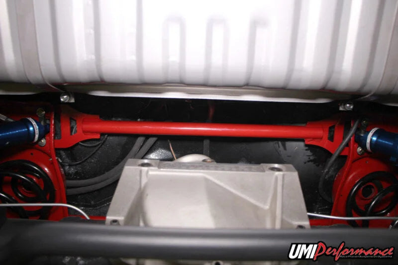 UMI Performance 68-72 GM A-Body Rear Shock Tower Brace Bolt In - Side View