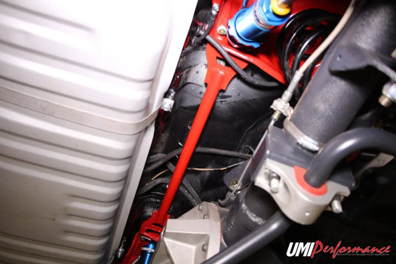 UMI Performance 68-72 GM A-Body Rear Shock Tower Brace Bolt In - Back View