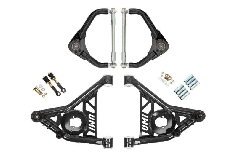 UMI Performance 70-81 GM F-Body Front A-arm Kit Delrin Bushings Adj Tall Ball Joints