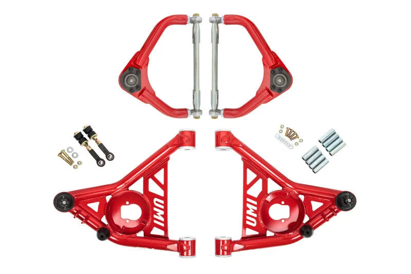 UMI Performance 70-81 GM F-Body Front A-arm Kit Delrin Bushings Adj Tall Ball Joints
