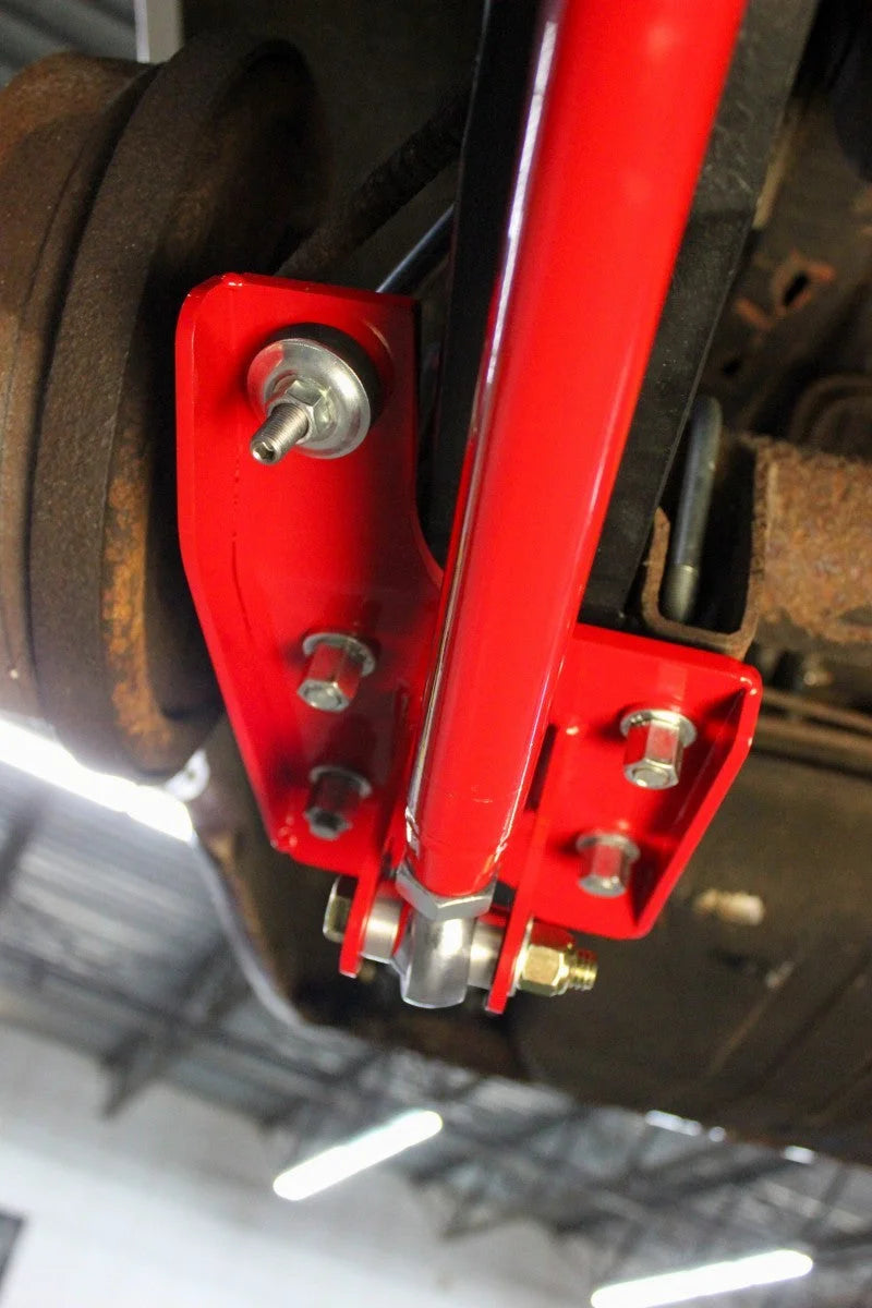 UMI Performance 70-81 GM F-Body Leaf Spring Traction Bars with Mounts - Side View