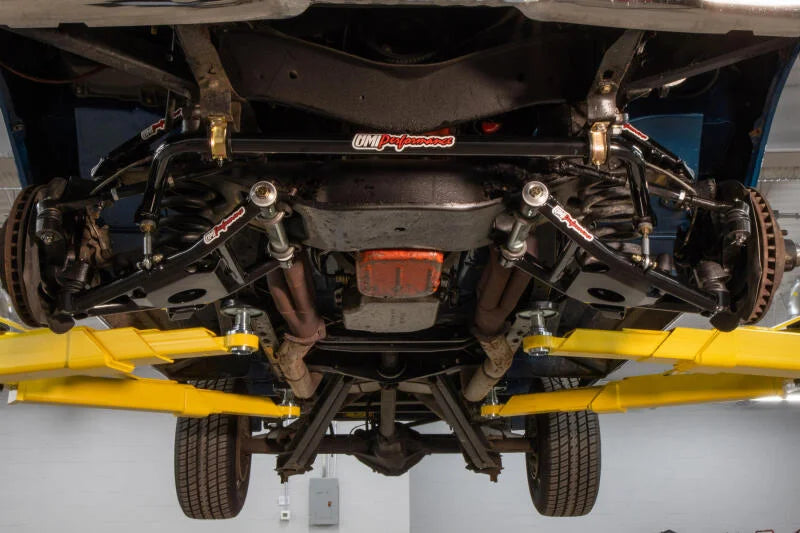 UMI Performance 73-87 GM C10 Front Sway Bar 1-3/8in tubular - Installation View