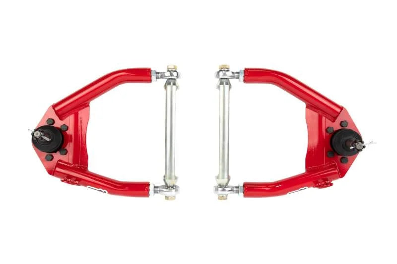 UMI Performance 73-87 GM C10 Race Upper Control Arms - Red - Side View