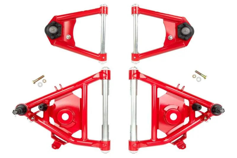 UMI Performance 73-87 GM C10 Street Performance A-Arm Kit - Red - Main Product View