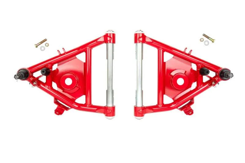 UMI Performance 73-87 GM C10 Street Performance Lower Control Arms - Red - Main Product View