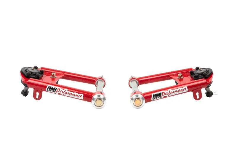 UMI Performance 73-87 GM C10 Street Performance Upper Control Arms - Red - Main Product View
