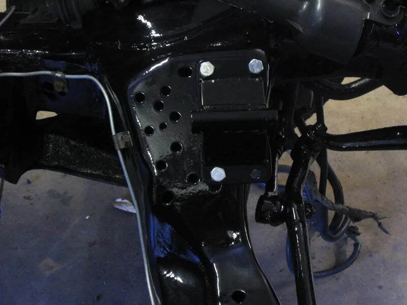 UMI Performance 74-92 GM F-Body GM G-Body Frame Side Solid Engine Mounts - Side View