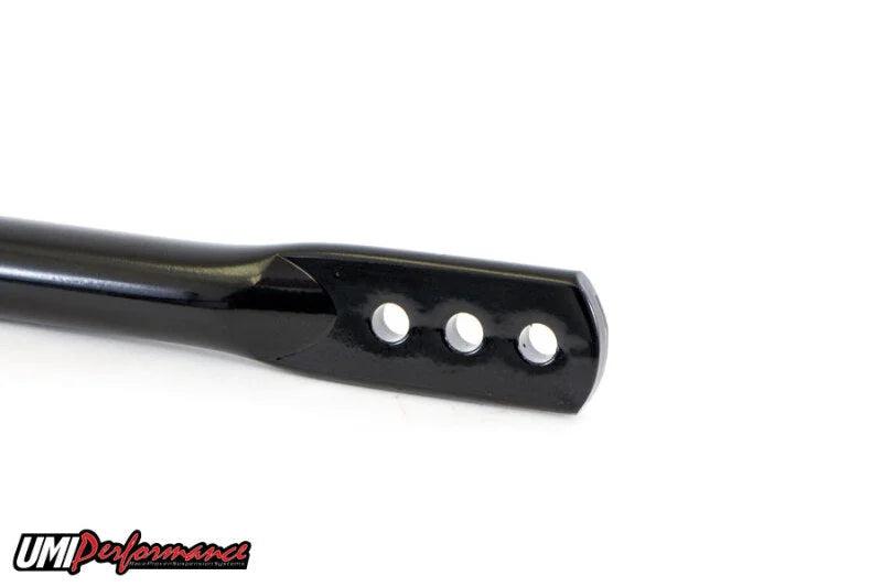 UMI Performance 78-88 GM G-Body 1in Tubular Rear Sway Bar Chassis Mounted Pro-Tour - Installation View