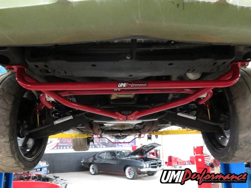 UMI Performance 78-88 GM G-Body Front Reinforcement Brace Bolt In - Side View
