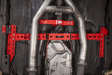 Load image into Gallery viewer, UMI Performance 78-88 GM G-Body Modular Adjustable Transmission Crossmember - Red - Installation View