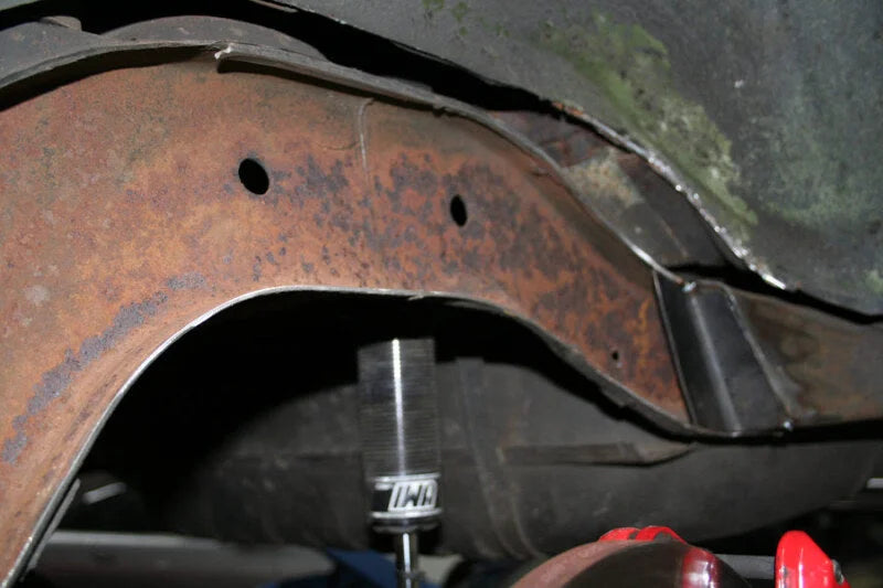 UMI Performance 78-88 GM G-Body Rear Frame Notching Kit Weld In - Side View