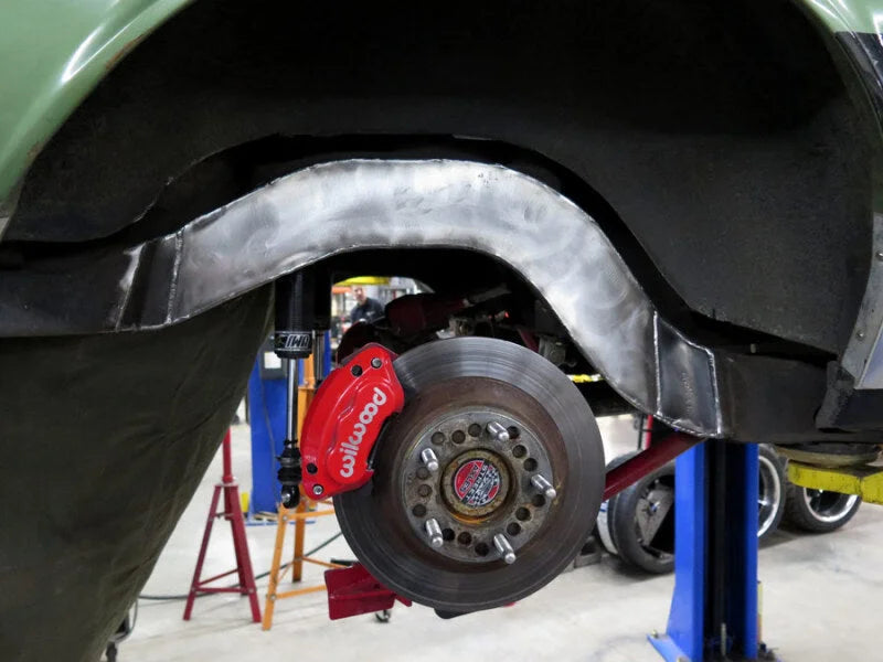 UMI Performance 78-88 GM G-Body Rear Frame Notching Kit Weld In - Installation View