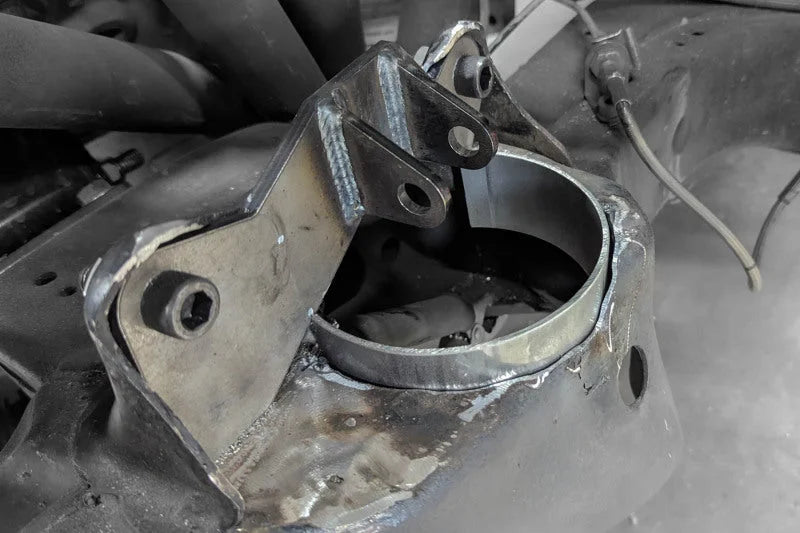 UMI Performance 78-88 GMC G-Body Front Coilover Bracket Kit - Installation View