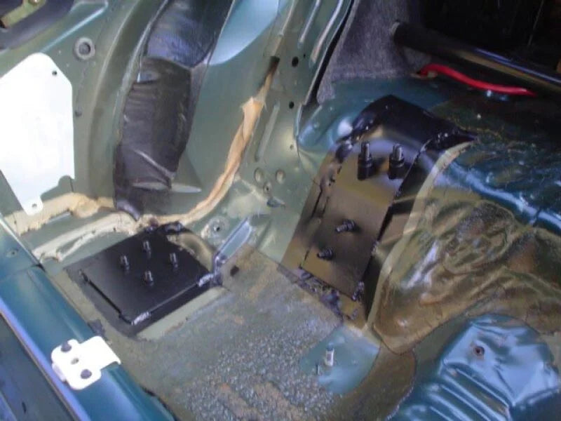 UMI Performance 79-93 Ford Mustang Lower Control Arm Reinforcements - Detail View