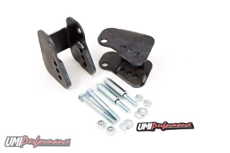 UMI Performance 82-02 GM F-Body Lower Control Arm Relocation Brackets Weld-In - Main Product View