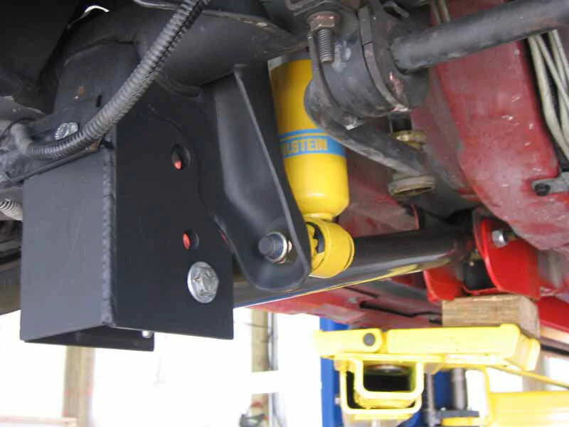 UMI Performance 82-02 GM F-Body Lower Control Arm Relocation Brackets Weld-In - Installation View