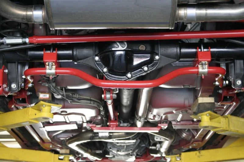 UMI Performance 82-02 GM F-Body Rear Drag Sway Bar- 3in Axle Tubes - Back View