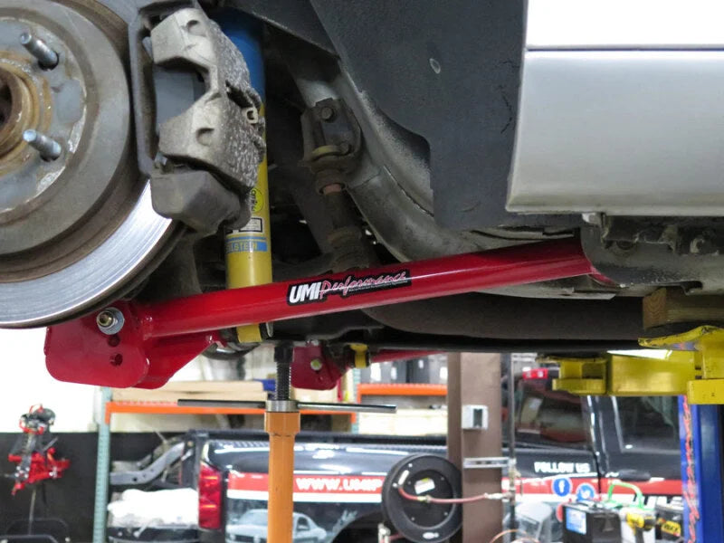 UMI Performance 82-02 GM F-Body Tubular Lower Control Arms Non-Ajustable Panhard Bar Kit - Back View