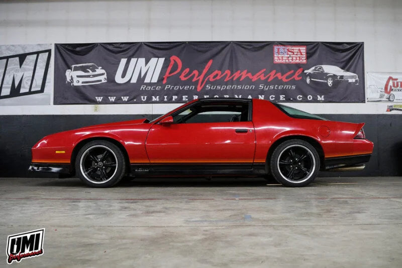 UMI Performance 82-92 GM F-Body Lowering Spring Kit 1in-1.5in lowering - Side View