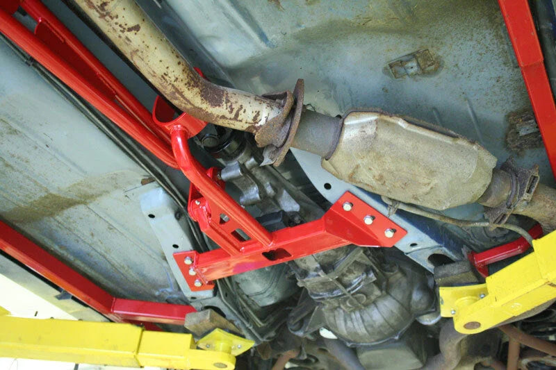 UMI Performance 82-92 GM F-Body Tunnel Mounted Torque Arm- Fits TH400 Transmission - Back View