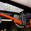 Load image into Gallery viewer, UMI Performance 91-96 Impala SS Adjustable Extended Length Lower Control Arms- Rod Ends - Installation View