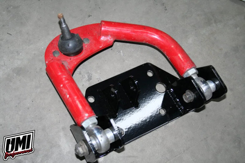 UMI Performance 93-02 F-Body Front Upper A-Arm Mounts Adjustable Coil Over Only - Side View