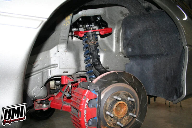 UMI Performance 93-02 F-Body Front Upper A-Arm Mounts Adjustable Coil Over Only - Back View