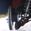 Load image into Gallery viewer, UMI Performance 93-02 GM F-Body C5/C6 Brake Conversion Brackets - Side View