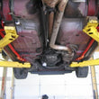 Load image into Gallery viewer, UMI Performance 93-02 GM F-Body Tubular Subframe Connectors - Bolt-In - Back View