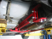 Load image into Gallery viewer, UMI Performance 93-02 GM F-Body Tunnel Brace Mount Long Tube Header Set-Ups w/ Loop - Installation View