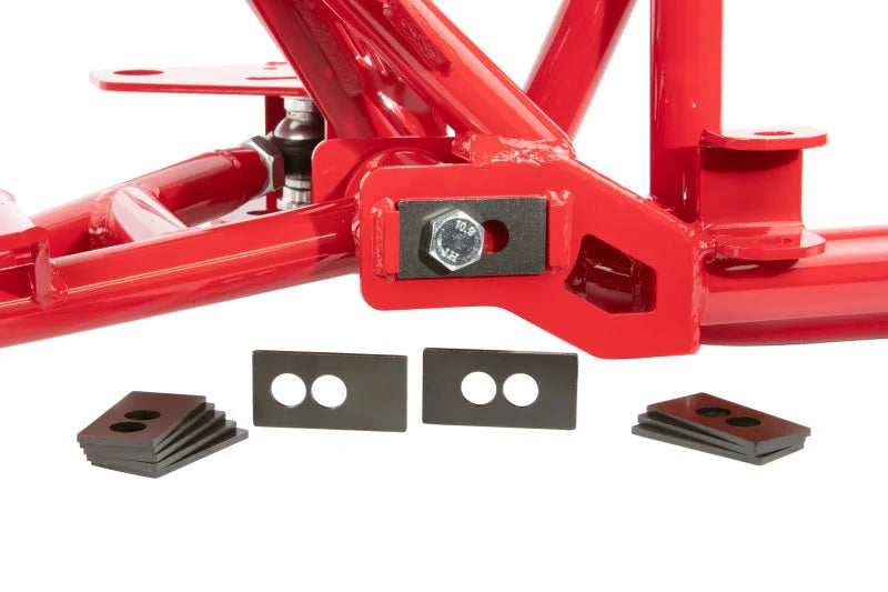 UMI Performance 98-02 GM F-Body K-Member LSX Rr Roll Center Increase- Red - Additional View 6