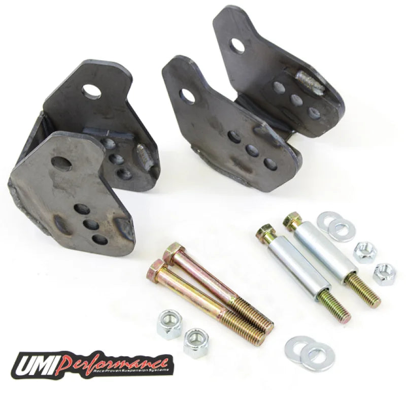 UMI Performance Rear Lower Control Arm Relocation Brackets- Weld In fits 1964-1967 Buick Special Deluxe / 1964-1972 Chevro...