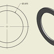 Load image into Gallery viewer, UMI Performance Spring Spacer 1/8in - Side View
