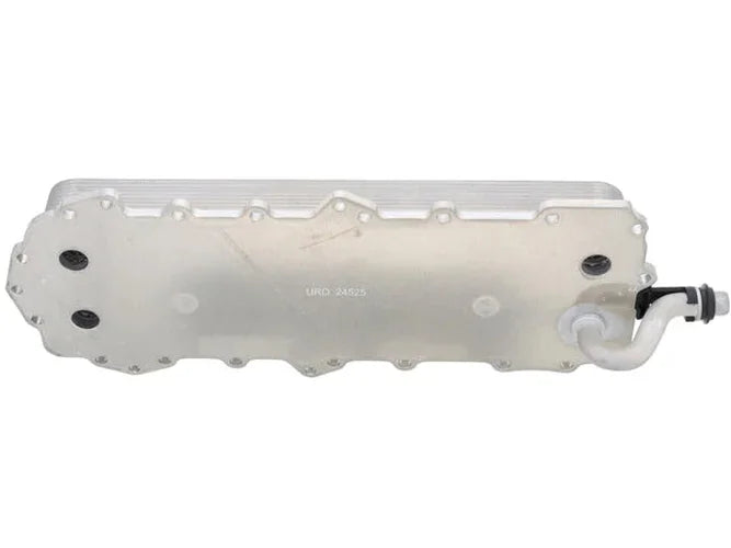 URO Parts Engine Oil Cooler LR010754 fits 2010-2021 Jaguar / Land Rover - Side View