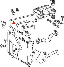 Load image into Gallery viewer, URO Parts Expansion Tank Hose 126-501-30-82 fits 1988-1991 Mercedes-Benz 300SE / 300SEL - Side View