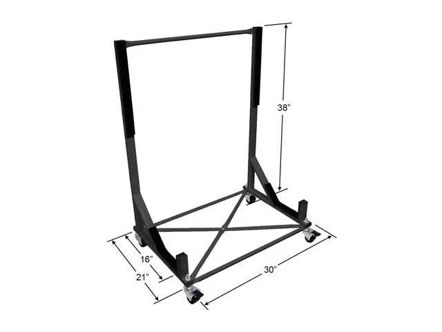 URO Parts Hard Top Cart / Carrier TC-107BLACK - Side View