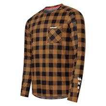 Load image into Gallery viewer, USWE Flannel Long Sleeve Lightweight Off-Road Jersey Bronze - XS - Main Product View