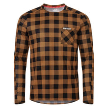 Load image into Gallery viewer, USWE Flannel Long Sleeve Lightweight Off-Road Jersey Bronze - XS - Side View