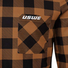 Load image into Gallery viewer, USWE Flannel Long Sleeve Lightweight Off-Road Jersey Bronze - XS - Back View