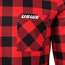 Load image into Gallery viewer, USWE Flannel Long Sleeve Lightweight Off-Road Jersey Flame Red - 2XL - Side View