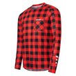 Load image into Gallery viewer, USWE Flannel Long Sleeve Lightweight Off-Road Jersey Flame Red - 2XL - Back View