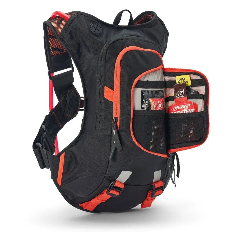 USWE Moto Hydro Hydration Pack 8L - Black/Factory Orange - Main Product View