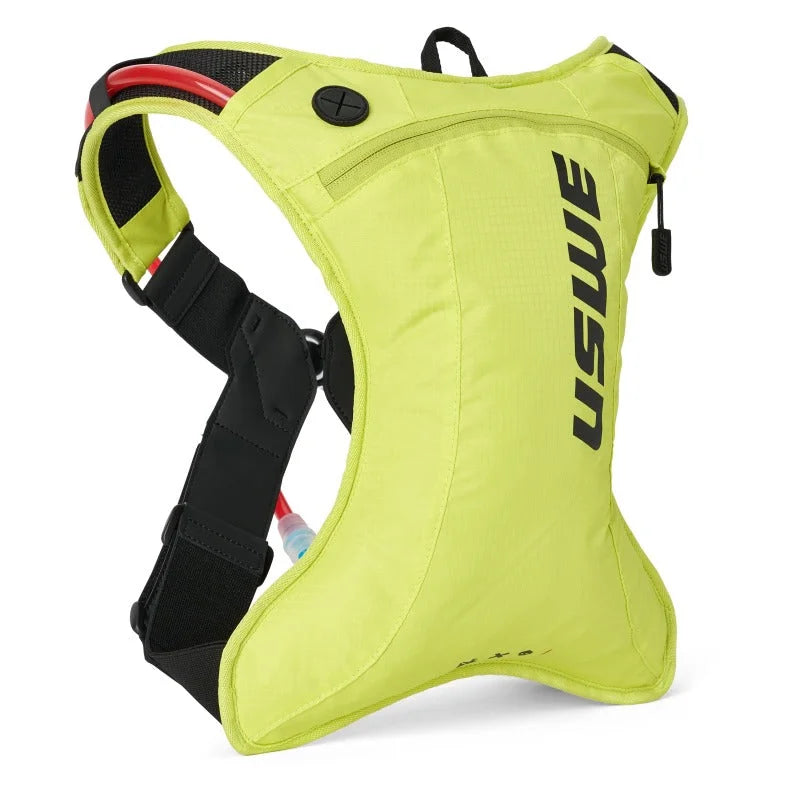 USWE Outlander Moto Hydration Pack 2L - Crazy Yellow - Side View