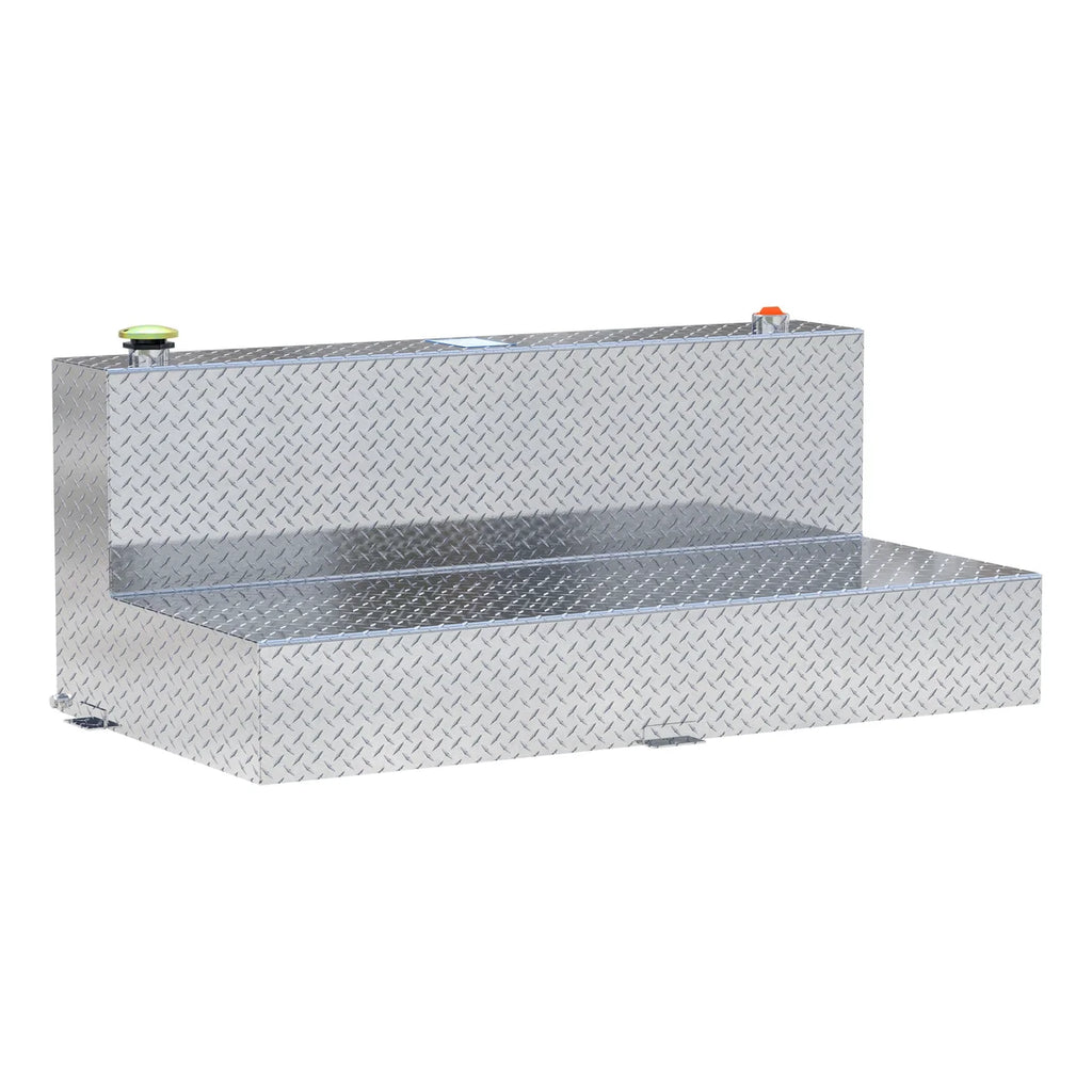 UWS 100-Gallon L-Shape Bright Aluminum Transfer Tank TT-100-L-T-P - Main Product View