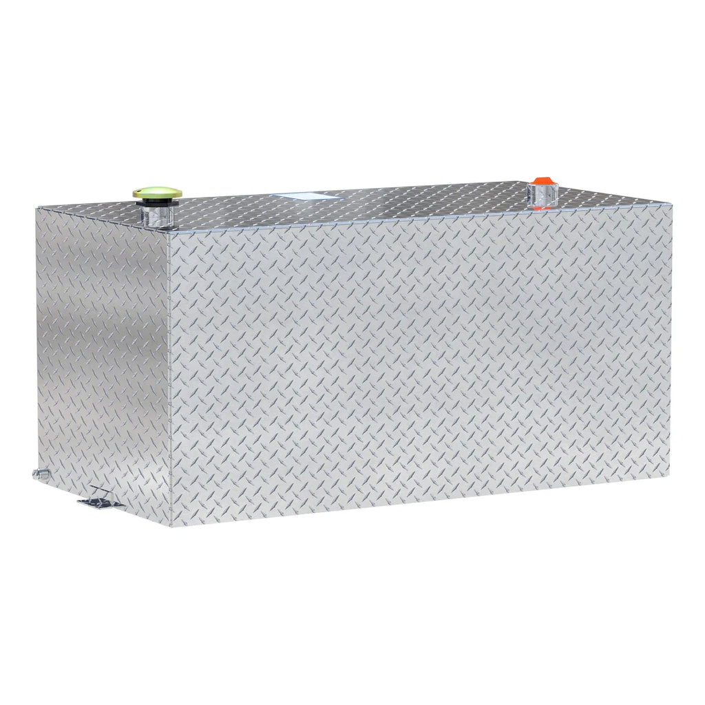 UWS 100-Gallon Rectangle Bright Aluminum Transfer Tank TT-100-RT-T-P - Main Product View