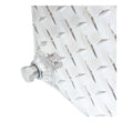 Load image into Gallery viewer, UWS 100-Gallon Rectangle Bright Aluminum Transfer Tank TT-100-RT-T-P - Back View