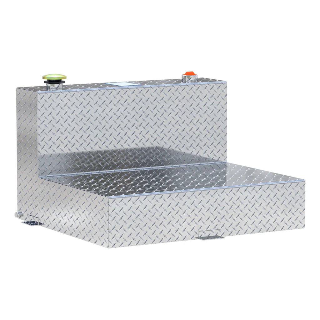 UWS 50-Gallon L-Shape Bright Aluminum Transfer Tank TT-50-L-T-P - Main Product View