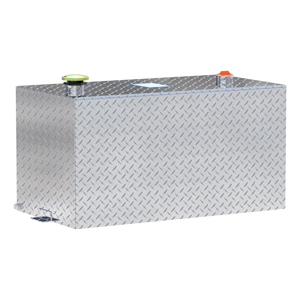 UWS 50-Gallon Rectangle Bright Aluminum Transfer Tank TT-50-R-T-P - Main Product View