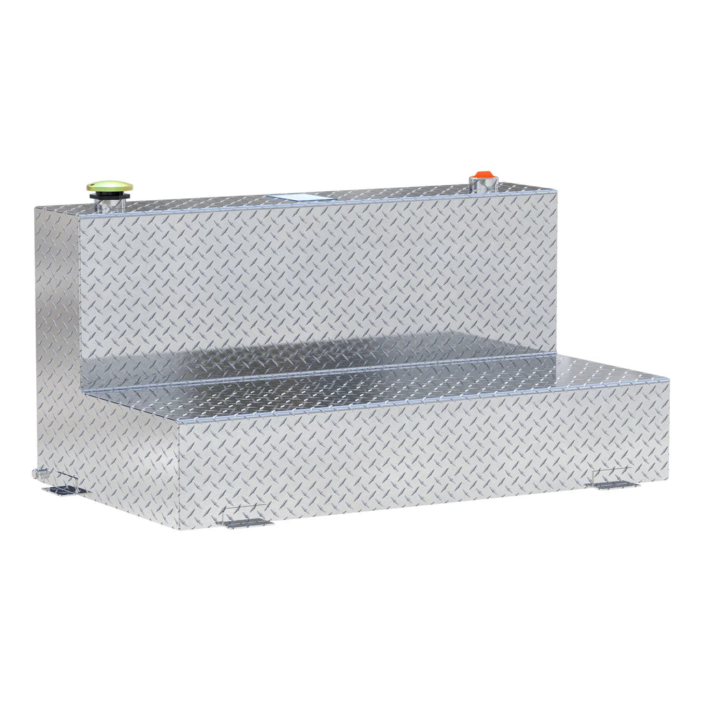 UWS 75-Gallon L-Shape Bright Aluminum Transfer Tank TT-75-L-T-P - Main Product View